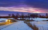 Wintry Dawn At Bellamy Lake_02830-5